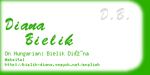 diana bielik business card